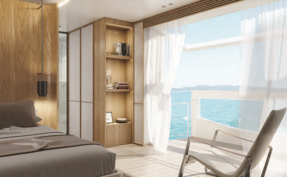 Benetti_Oasis34M_Owners suite-balcony